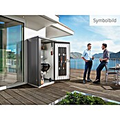 Biohort Geräteschrank Gr. 90 (0,83 x 0,93 x 1,82 m, Dunkelgrau Metallic)