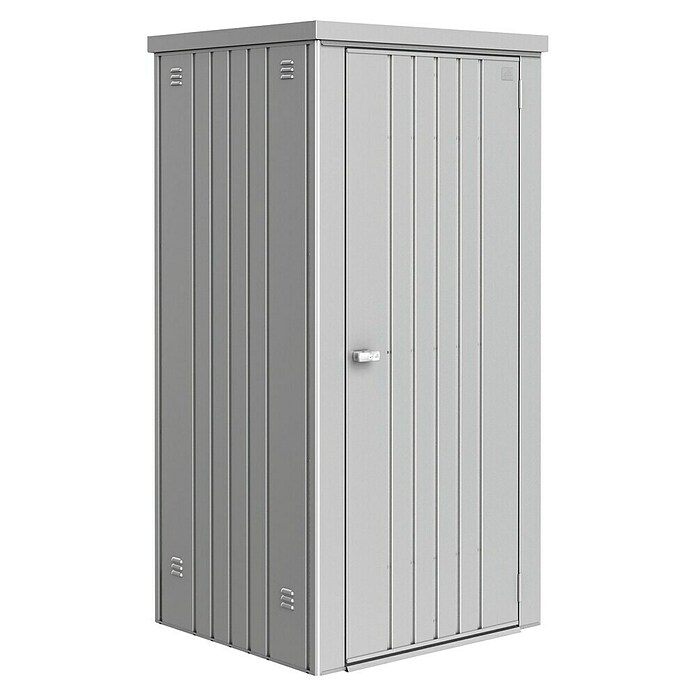 Biohort Geräteschrank Gr. 90 (0,83 x 0,93 x 1,82 m, Silber Metallic)