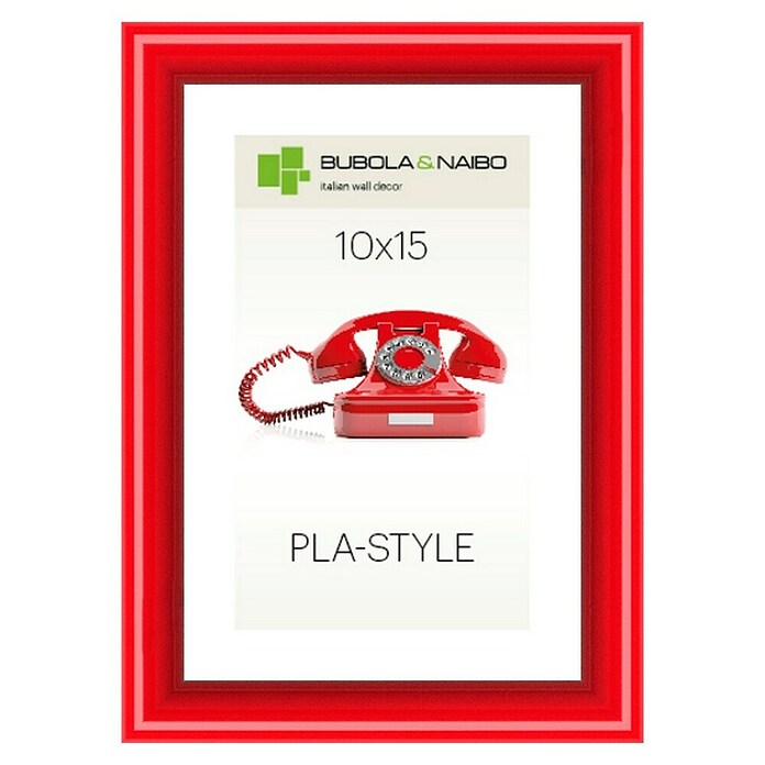 Bilderrahmen Pla-Style (Rot, 10 x 15 cm, Kunststoff)