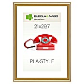 Bilderrahmen Pla-Style (Gold, 21 x 29,7 cm / DIN A4, Kunststoff)