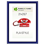 Bilderrahmen Pla-Style (Blau, 21 x 29,7 cm / DIN A4, Kunststoff)
