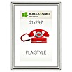 Bilderrahmen Pla-Style (Silber, 21 x 29,7 cm / DIN A4, Kunststoff)