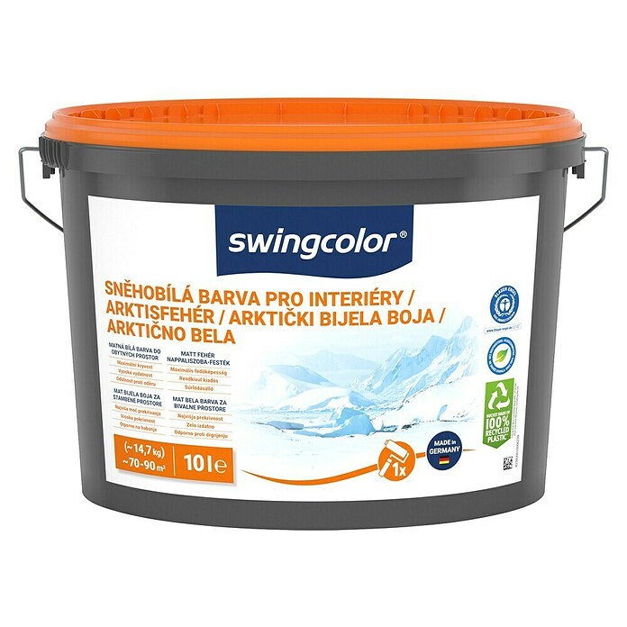 swingcolor Unutarnja disperzijska boja  (10 l, Snježno bijela, Prikladno za alergičare) | BAUHAUS