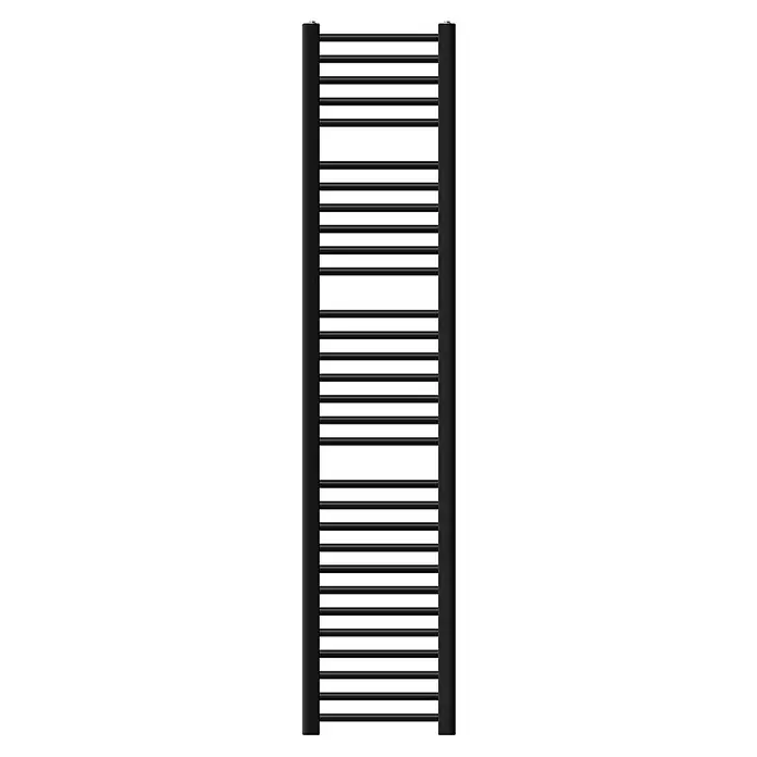 LuxeBath Elektro-Badheizkörper Schwarz matt 300x1800mm gerade mit Wandmontage-Set Montageanleitung - B x H: 3 x 180 mm