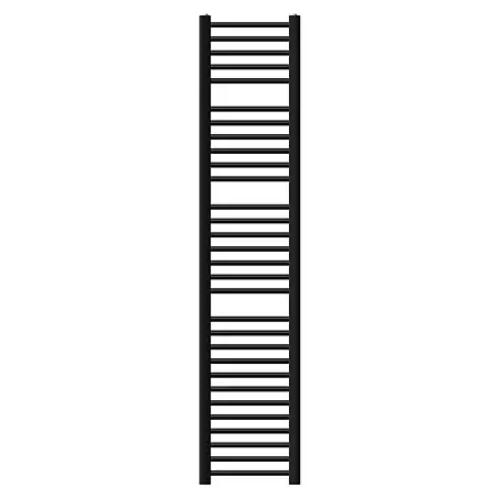 LuxeBath  Elektro-Badheizkörper Schwarz matt 300x1800mm gerade mit Wandmontage-Set Montageanleitung