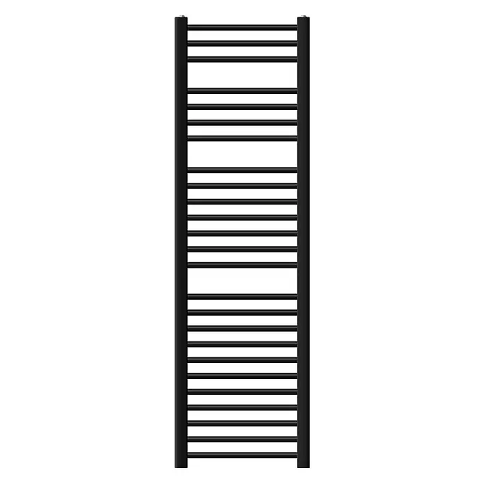 LuxeBath Elektro-Badheizkörper Schwarz 400x1500mm gerade Seitenanschluss - B x H: 3 x 150 mm