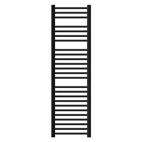 LuxeBath  Elektro-Badheizkörper Schwarz 400x1500mm gerade Seitenanschluss