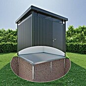 Biohort Schraubfundament Avantgarde M (1,72 x 1,72 x 0,04 m, Aluminium)