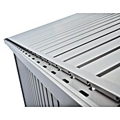 Biohort Gerätehaus Panorama (Silber Metallic, 1,58 x 2,73 m, Doppeltür)