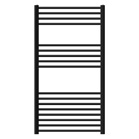 LuxeBath  Elektro-Badheizkörper Handtuchwärmermit Heizstab 750x1200mm Schwarz gerade 1200 W