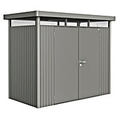 Biohort Gerätehaus HighLine H1 DT (Quarzgrau Metallic, 1,55 x 2,75 m, Doppeltür)