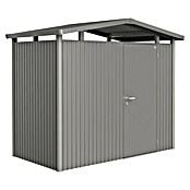 Biohort Gerätehaus Panorama (Quarzgrau Metallic, 1,58 x 2,73 m, Einzeltür)