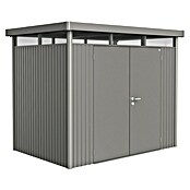 Biohort Gerätehaus HighLine H2 DT (Quarzgrau, 1,95 x 2,75 m, Doppeltür)