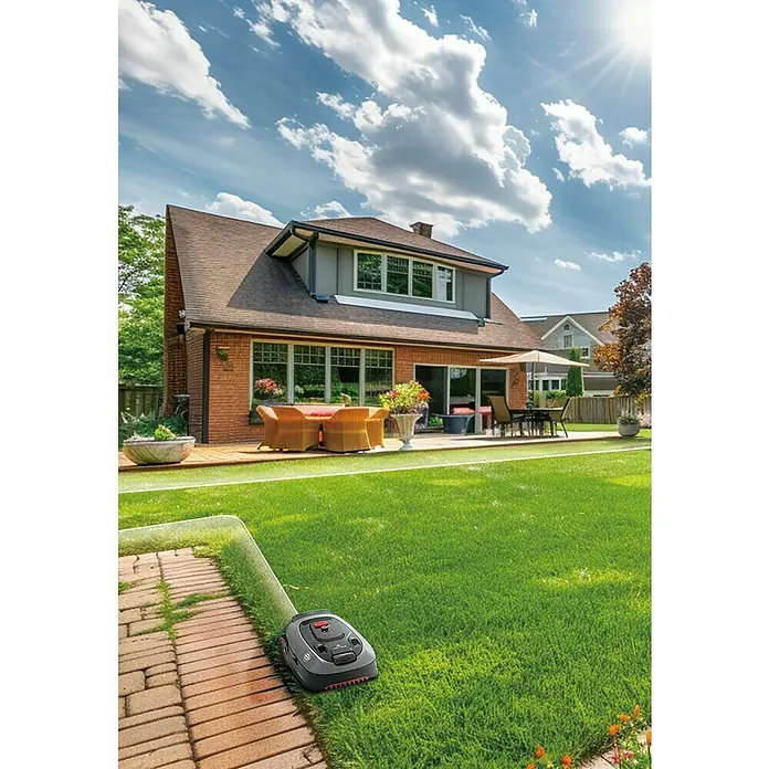 Yard Force Mähroboter Revola iVR10 - 1.000 m², Schnittbreite: 18 cm, Induktionsgestützte Navigation, Begrenzungskabel - Der Mähroboter Landroid mäht den Rasen im Garten. Die perfekte Lösung für einen gepflegten Rasen, ohne selbst Hand anzulegen.