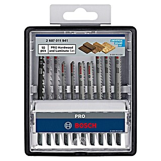 Bosch Professional Stichsägeblatt-Set (Hartholz/Laminat, 10 -tlg., T-Schaft)