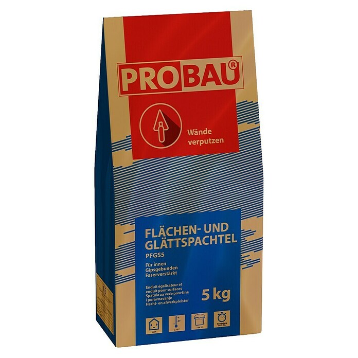 Probau Flächen- & Glättspachtel (Anwendungsbereich: Innen, 5 kg)