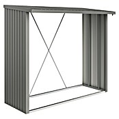 Biohort Kaminholzregal WoodStock (Quarzgrau Metallic, 1,02 x 2,29 x 1,99 m, Stahlblech)