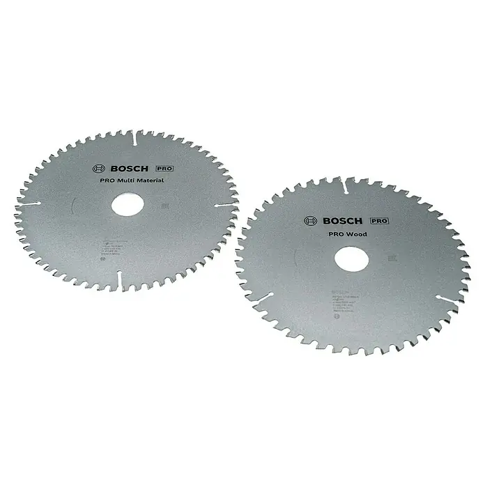 Bosch Professional Kreissägeblatt - Durchmesser Sägeblatt: 216 mm, Bohrung: 30 mm, 2 Stk. - Bosch Pro Sägeblätter: Ein Multi Material Blatt und ein Blatt für Holz, ideal für professionelle Anwendungen.