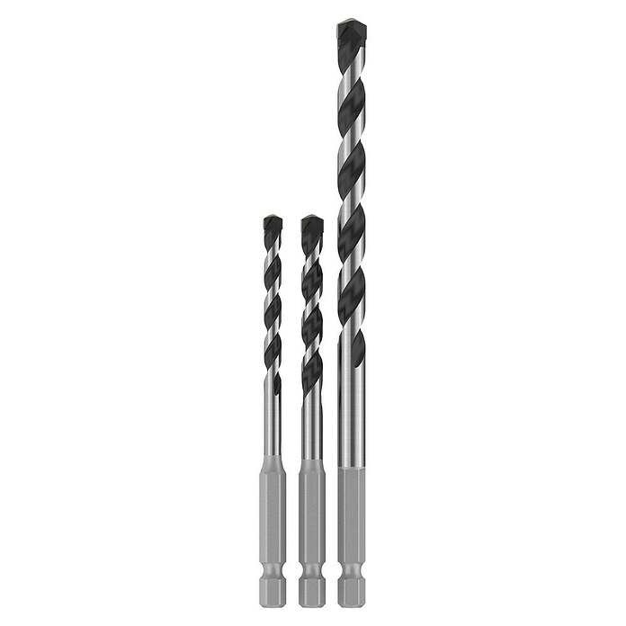 Bosch Set svedrov HEX-5  (3 kos) | 2546 - Bohrer Stein, Beton | BCDA - Zubeh Bohrm/Bohrhämmer/Akkumasch | BCD - Maschinenzubehör | BC - Maschinenzubehör | B - Werkz/Masch/Maschzubeh/Auto | BAUHAUS