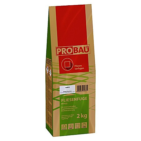 Probau Fliesenfuge (Weiß, 2 kg)