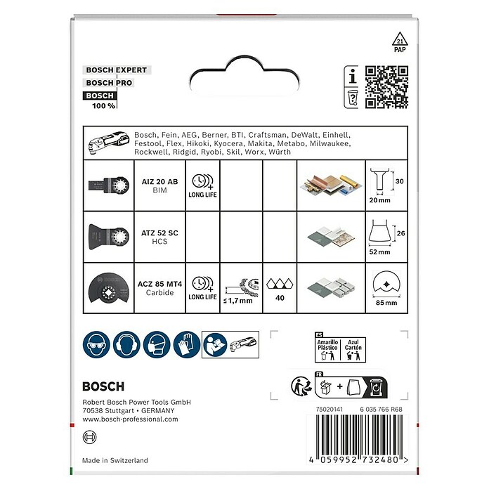 Bosch Sägeblätter Starlock (STARLOCK-System, 3 -tlg.) | BAUHAUS