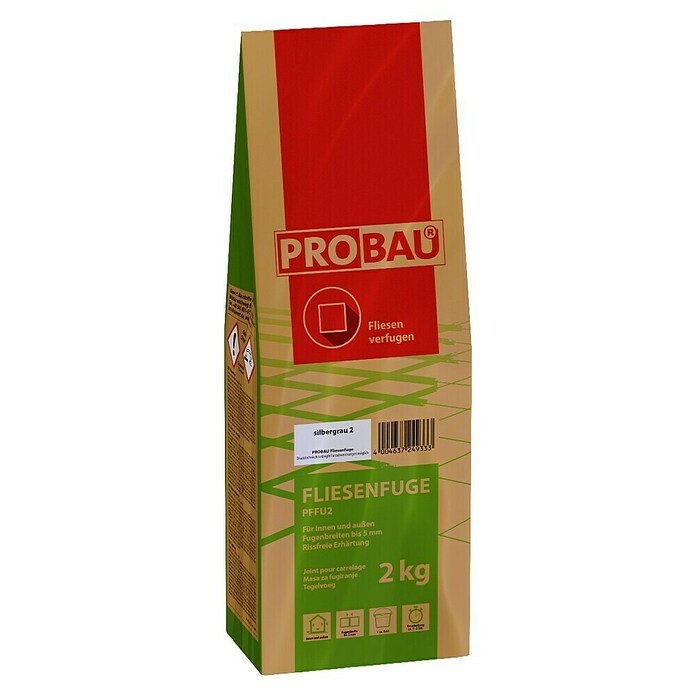 Probau Fliesenfuge (Silbergrau, 2 kg)