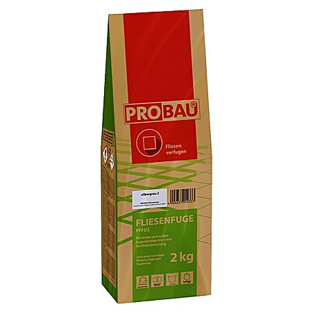 Probau Fliesenfuge (Silbergrau, 2 kg)