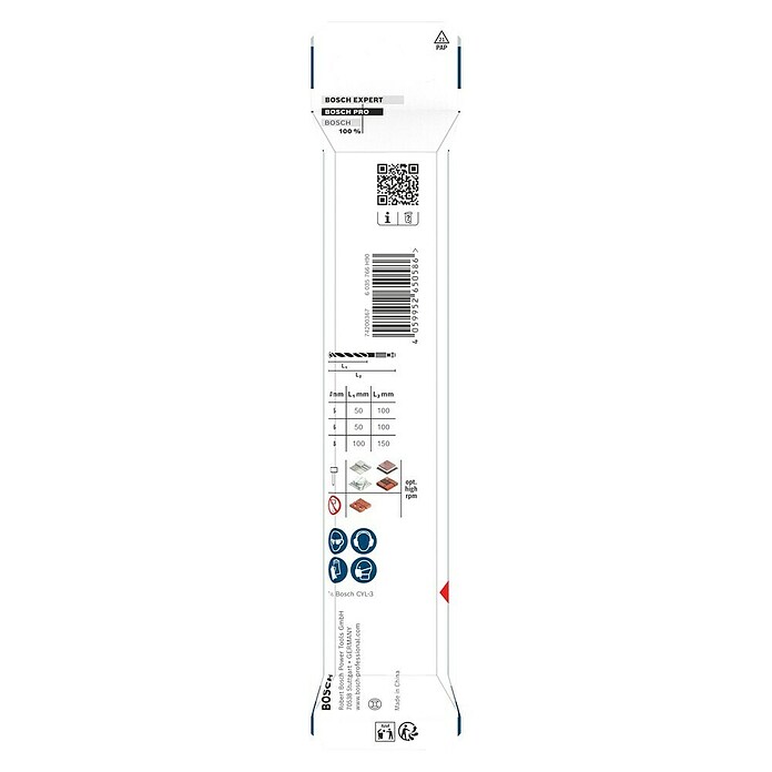 Bosch Set svedrov HEX-5  (3 kos) | 2546 - Bohrer Stein, Beton | BCDA - Zubeh Bohrm/Bohrhämmer/Akkumasch | BCD - Maschinenzubehör | BC - Maschinenzubehör | B - Werkz/Masch/Maschzubeh/Auto | BAUHAUS