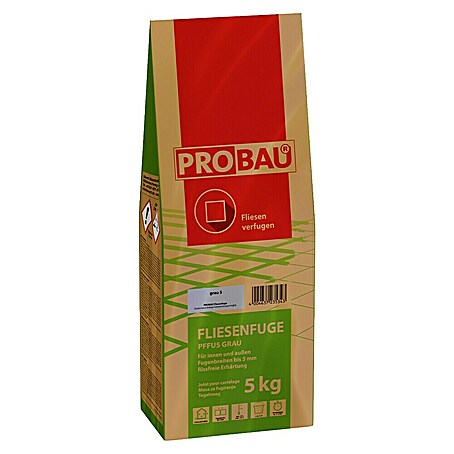 Probau Fliesenfuge (Grau, 5 kg)