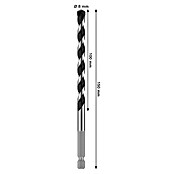 Bosch Sveder za kovino HEX-5  (Premer vrtalnega svedra: 8 mm, Delovna dolžina: 100 mm, Dolžina: 150 mm) | 2546 - Bohrer Stein, Beton | BCDA - Zubeh Bohrm/Bohrhämmer/Akkumasch | BCD - Maschinenzubehör | BC - Maschinenzubehör | B - Werkz/Masch/Maschzubeh/Auto | BAUHAUS