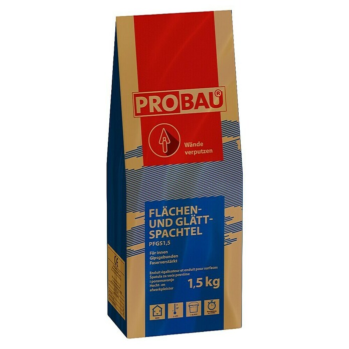 Probau Flächen- & Glättspachtel (Anwendungsbereich: Innen, 1,5 kg)