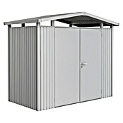 Biohort Gerätehaus Panorama (Silber Metallic, 1,58 x 2,73 m, Doppeltür)