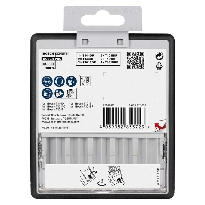 Bosch Professional Stichsägeblatt-Set (Hartholz/Laminat, 10 -tlg., T-Schaft) | BAUHAUS