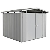 Biohort Gerätehaus Panorama (Silber Metallic, 2,78 x 2,73 m, Doppeltür)