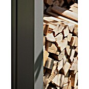 Biohort Kaminholzregal WoodStock (Quarzgrau Metallic, 1,02 x 1,57 x 1,99 m, Stahlblech)