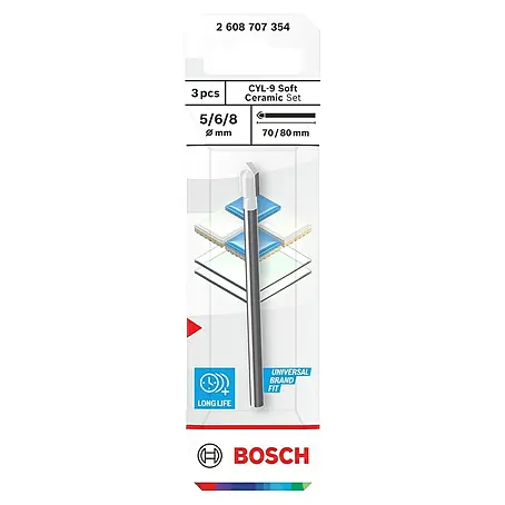 Bosch  Fliesenbohrer-Set CYL-9 SoftCeramic