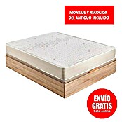 Espacio Descanso Canapé y colchón (L x An x Al: 190 x 90 x 54 cm, Natural, Abatible, Espuma HR y Viscoelástica) | BAUHAUS