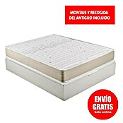 Espacio Descanso Canapé y colchón (L x An x Al: 190 x 90 x 54 cm, Blanco, Abatible, Espuma HR y Viscoelástica) | BAUHAUS