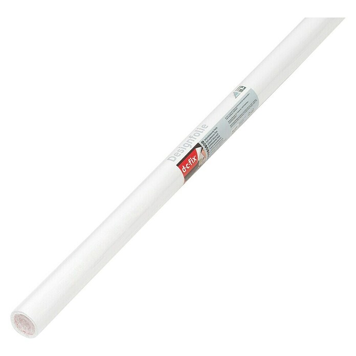 D-c-fix Lackeffektfolie (Schneeweiß, 200 x 45 cm, Uni, Selbstklebend)