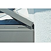 Biohort Garten-Aufbewahrungsbox LoungeBox 200 (Silber Metallic, 200 x 84 x 88 cm, Stahlblech)