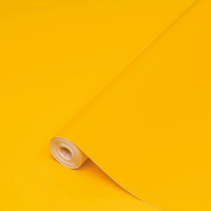 D-c-fix Dekorfolie Uni Lack - 45 x 200 cm, Uni, Bananen-Gelb - Gelbe selbstklebende Folie, ideal zum Basteln und Dekorieren. Lässt sich einfach zuschneiden und anbringen, um Oberflächen individuell zu gestalten.
