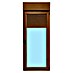 Balconera de PVC practicable-oscilobatiente 