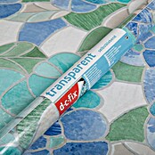 D-c-fix Glasfolie (200 x 45 cm, Blau/Grün, Lisboa, Selbstklebend)