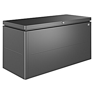 Biohort LoungeBox Gartenbox 160 (Dunkelgrau Metallic, 160 x 70 x 83,5 cm, Stahl)