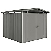 Biohort Gerätehaus Panorama (Quarzgrau Metallic, 2,78 x 2,73 m, Doppeltür)