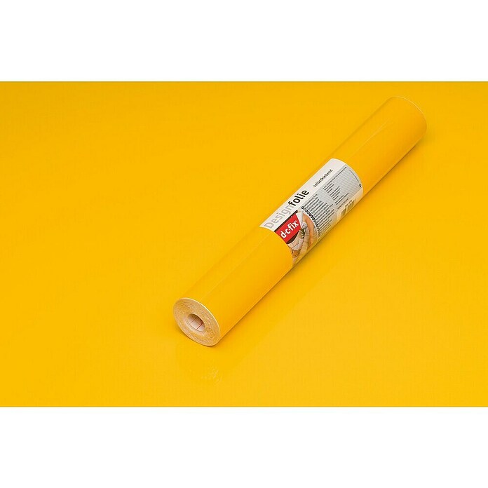 D-c-fix Lackeffektfolie (Gelb, 200 x 45 cm, Uni, Selbstklebend)