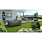 Biohort Hochbeet (102 x 201 cm, Stahlblech, Dunkelgrau Metallic)
