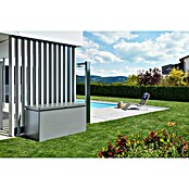 Biohort Garten-Aufbewahrungsbox LoungeBox 160 (Quarzgrau Metallic, 160 x 70 x 83 cm, Stahlblech)