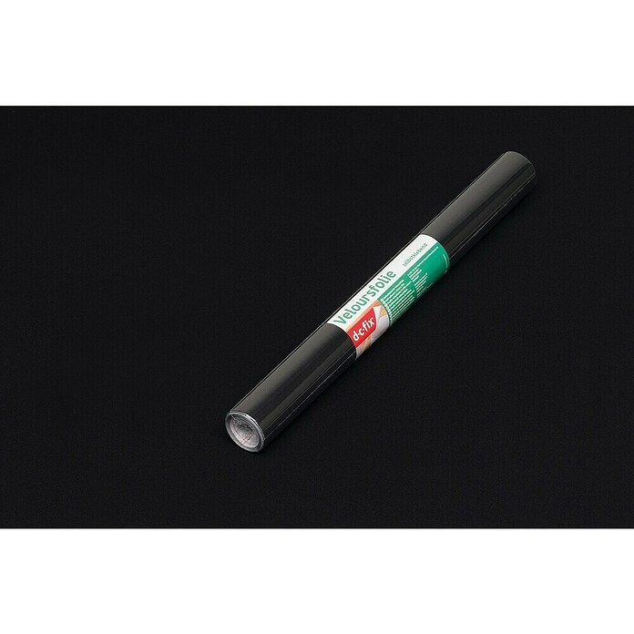 D-c-fix Veloursfolie (100 x 45 cm, Schwarz, Selbstklebend)