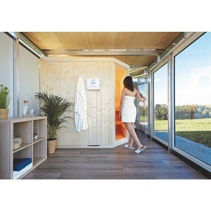 Biohort CasaNova Elementsauna (Passend für: Biohort CasaNova Gartenhäuser, Türanschlag rechts, L x B x H: 180 x 180 x 200 cm) | BAUHAUS